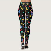 Geometrische Formen der Retro 80er-Pop-Kunst Leggings (Rückseite)
