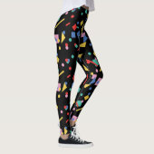Geometrische Formen der Retro 80er-Pop-Kunst Leggings (Rechts)