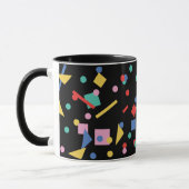 Geometrische Formen der Retro 80er-Pop-Kunst Tasse (Links)