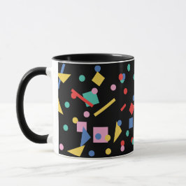 Geometrische Formen der Retro 80er-Pop-Kunst Tasse