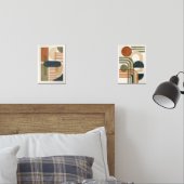Geometrische Formen des abstrakten Erdknochens Bilderwand Sets (Schlafzimmer)