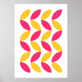 geometrische Formen des Bauhauses Poster