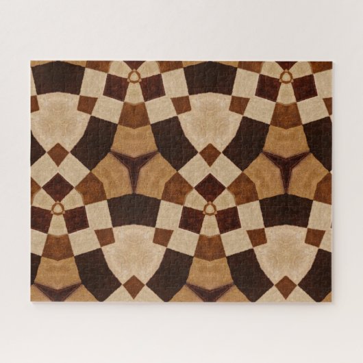 Geometrische Formen des Brawn Kaleidoscope Puzzle (Horizontal)