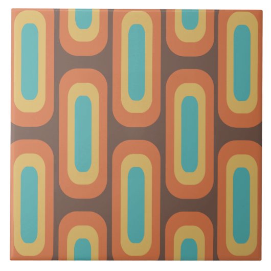 Geometrische Formen des Mitteljahrhunderts, mehrfa Fliese (Vorderseite)