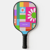 geometrische Formen des Musters Pickleball Schläger (Rückseite)