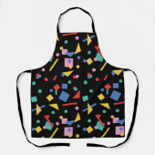 geometrische Formen des Retro 80er Pop Schürze (Vorderseite)