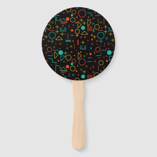 Geometrische Formen Fächer (Rückseite)