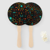 Geometrische Formen Fächer (Vorne und Hinten)