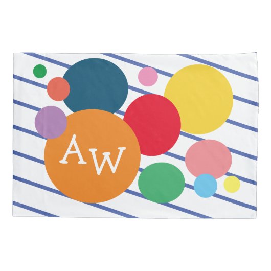 Geometrische Formen farbenfrohe Gestaltung der Kin Kissenbezug (Rückseite)