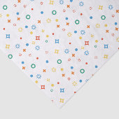Geometrische Formen, farbenfrohe Konfetti Seidenpapier (Ausschnitt)
