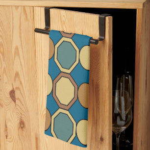Geometrische Formen Farbige Mid-Century-Modern Geschirrtuch