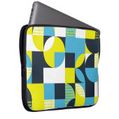 Geometrische Formen, farbiger abstrakter Hintergru Laptopschutzhülle (Vorne Rechts)