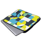 Geometrische Formen, farbiger abstrakter Hintergru Laptopschutzhülle (Vorne Knopf)
