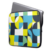 Geometrische Formen, farbiger abstrakter Hintergru Laptopschutzhülle (Vorderseite Links)