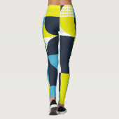 Geometrische Formen, farbiger abstrakter Hintergru Leggings (Rückseite)