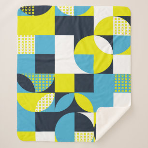 Geometrische Formen, farbiger abstrakter Hintergru Sherpadecke