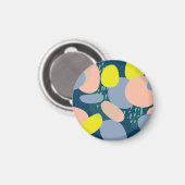 Geometrische Formen: Farbiger Stil für Memphis Magnet (Vorderseite/Rückseite)