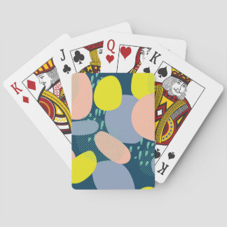 Geometrische Formen: Farbiger Stil für Memphis Spielkarten