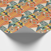 Geometrische Formen, flacher einfacher Hintergrund Geschenkpapier (Ecke)