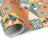 Geometrische Formen, flacher einfacher Hintergrund Geschenkpapier (Rolleneckpunkt)