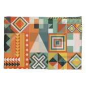 Geometrische Formen, flacher einfacher Hintergrund Kissenbezug (Rückseite)