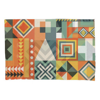 Geometrische Formen, flacher einfacher Hintergrund Kissenbezug