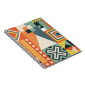 Geometrische Formen, flacher einfacher Hintergrund Notizblock (Rechte Seite)