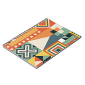 Geometrische Formen, flacher einfacher Hintergrund Notizblock (Linke Seite)