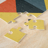 Geometrische Formen, flacher einfacher Hintergrund Puzzle (Seite)