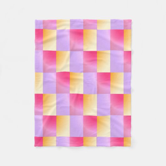 Geometrische Formen Fleecedecke (Vorderseite)