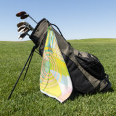 Geometrische Formen Golf Handtuch (Gras)