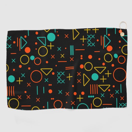 Geometrische Formen Golfhandtuch (Horizontal)