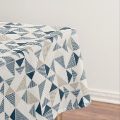 geometrische Formen in Beige und Blau Tischdecke (Beispiel)