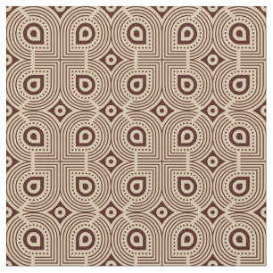 geometrische Formen in Beige und Braun Stoff