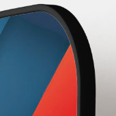 Geometrische Formen in lebhaften Farben Pickleball Schläger (Linke Seite)