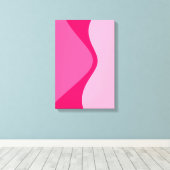 geometrische Formen in rosa Farbketten Leinwanddruck (Insitu (Holzboden))