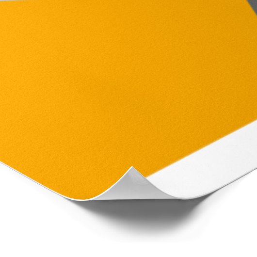 Geometrische Formen in Schwarz, Grau und Orange au Poster (Ecke)