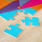 Geometrische Formen in vielfarbigen erweiterten Rä Puzzle (Seite)