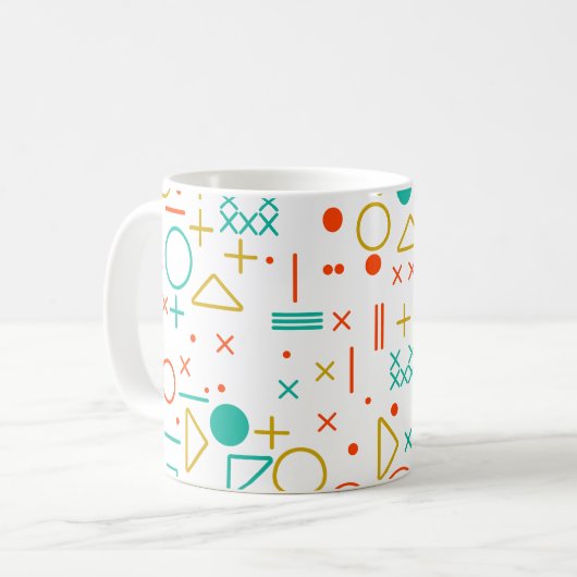 Geometrische Formen Kaffeetasse (Vorderseite Links)