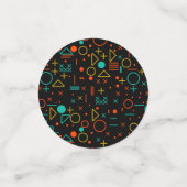 Geometrische Formen Konfetti (Klein Vorderseite)