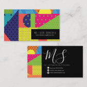 Geometrische Formen kreisförmige Punkte Gradienten Visitenkarte (Vorne/Hinten)