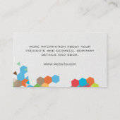 Geometrische Formen | LEINWAND Visitenkarte (Rückseite)