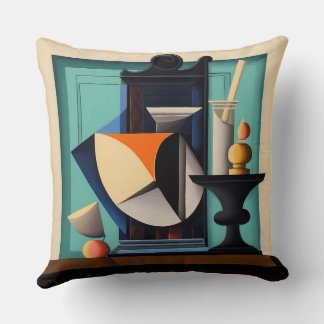 Geometrische Formen, mehrfarbiges Kissen