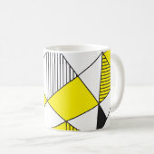Geometrische Formen: Minimalistisches Nahtloses Mu Kaffeetasse (VorderseiteRechts)