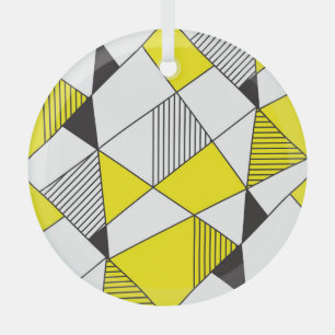 Geometrische Formen: Minimalistisches nahtloses Mu Ornament Aus Glas