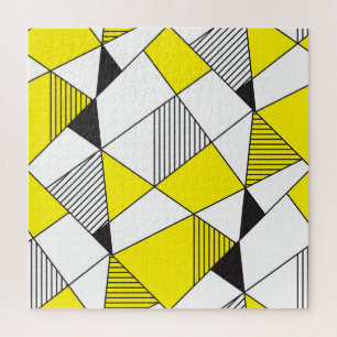 Geometrische Formen: Minimalistisches Nahtloses Mu Puzzle