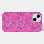 Geometrische Formen mit Kreide auf Weiß  Case-Mate iPhone Hülle (Rückseite (Horizontal))