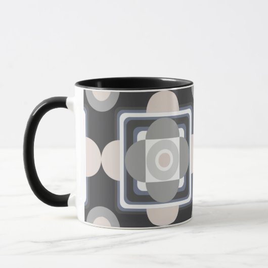 Geometrische Formen mit rosa Tasse (Links)