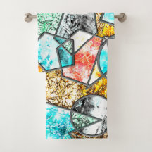 Geometrische Formen mit seltsamen weißlichen Textu