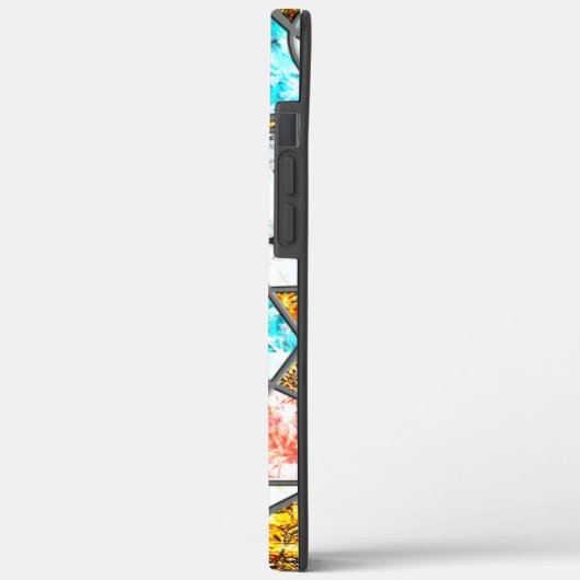 Geometrische Formen mit seltsamen weißlichen Textu Case-Mate iPhone Hülle (Rückseite / Links)